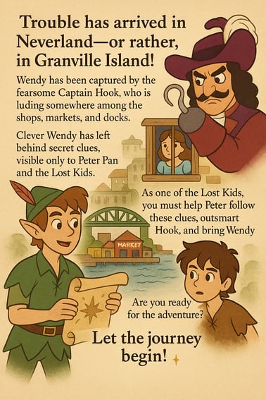 🧚‍♂️ Peter Pan’s Adventure on Granville Island