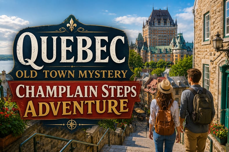 Quebec Old Town Mystery: Champlain Steps Adventure